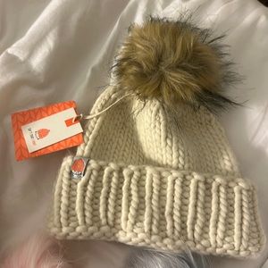 Shit That I Knit Beanie & 2 Puffs - New with Tags